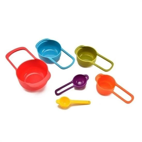 MERGEN STORE Pratik Ölçü Kaşığı Kabı 5li Şeker Baharat Sıvı Ölçer Aparat - 7