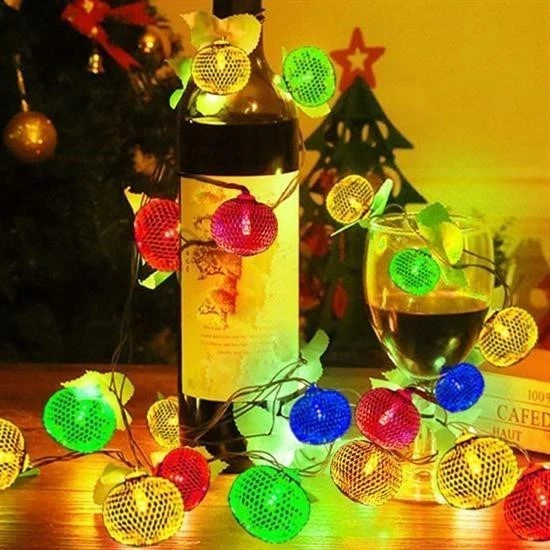 MERGEN STORE Parti ve Özel Gün Dekorasyonu Top Led Kandil Şeklinde Aydınlatma - 2