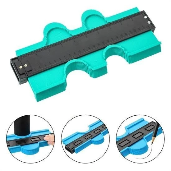 MERGEN STORE Kontur Ölçüm Cihazı Ahşap Fayans Şekillendirme Kalıbı 24 cm ürün görseli