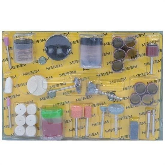 MERGEN STORE 105 Parça Metal Zımpara Gravür Taşlama Oyma Seti Kalıpçı Takımı - Resim 5