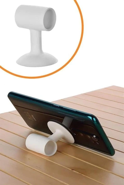 MERGEN STORE  4 Adet Çok Amaçlı Vakumlu Kapı Stoperi,Kablo Organizeri,Telefon Sabitleyici - 6