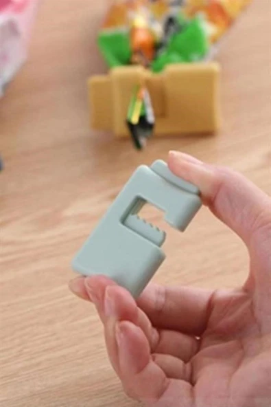 MERGEN STORE  6lı Hava Sızdırmaz Poşet Torba Ambalaj  Ve Paket Kıstırmalı Kapatma Klipsi - 6