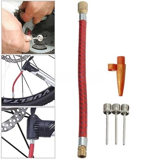 MERGEN STORE Pompa İğne Başlık Seti Top Bisiklet Lastiği Şişirme İğneleri