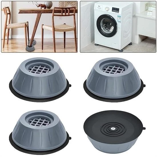 MERGEN STORE Çamaşır Makinesi Sarsıntı Titreşim Ses Önleyici Kaydırmaz Ayak 4lü Set - 2