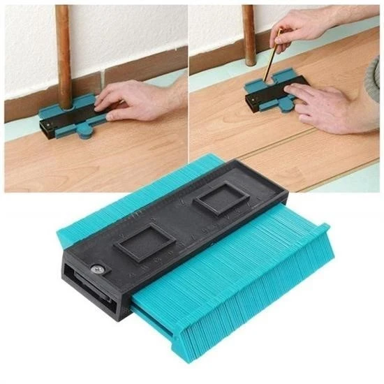 MERGEN STORE Çok Fonksiyonlu Plastik Kontur Ölçüm Cihazı Ahşap Fayans Şekillendirme Kalıbı - Resim 5