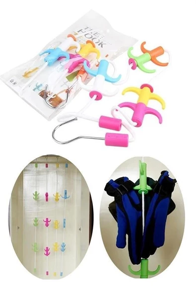 MERGEN STORE Dolap İçi Düzenleyici Askı Elbise Giysi Organizer Sihirli Askılık - 6