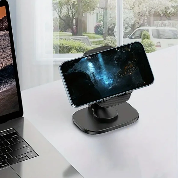 MERGEN STORE 360 Döner Masaüstü Mobil Telefon Tutucu Standı - 4