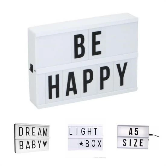 MERGEN STORE Sinematik Lightbox Dekorasyon Aydınlatma Aksesuarları (A5 Boyut) - 2