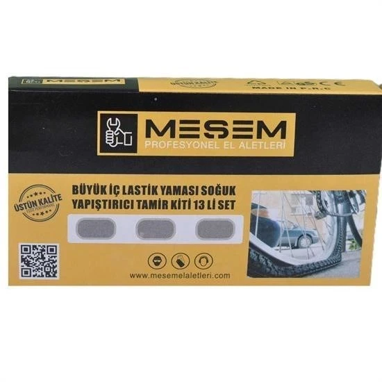 MERGEN STORE 13lü Bisiklet Motorsiklet İç Lastik Yaması Soğuk Yapıştırıcılı - 3