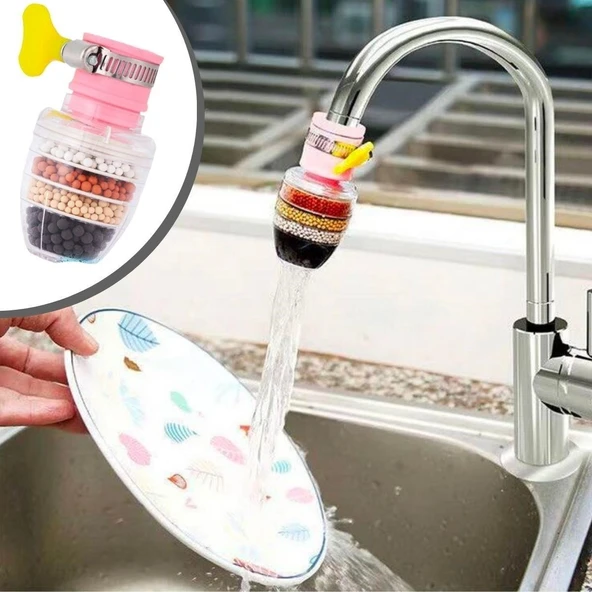 MERGEN STORE 6 Katmanlı Musluk Ucu Filtreli Su Tasarruflu Hijjenik Musluk Başlığı