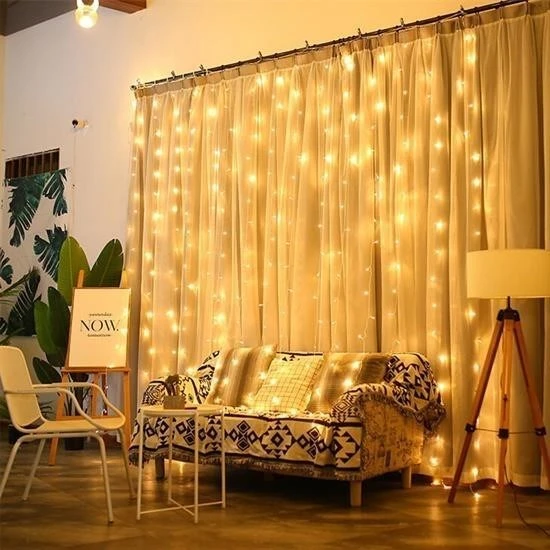 MERGEN STORE 2x2 Metre 320 Led 8 Fonskiyonlu Dekoratif Led Günışığı Perde