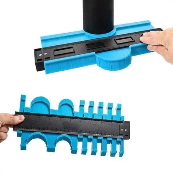 MERGEN STORE Kontur Ölçüm Cihazı Ahşap Fayans Şekillendirme Kalıbı 24 cm - Resim 2