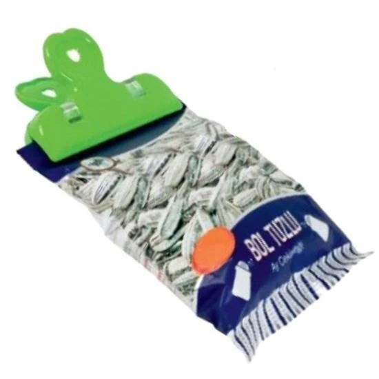 MERGEN STORE 2li Pratik Torba Paket Ve Poşet Kapatıcı Kilitli Klips Mandal - 3