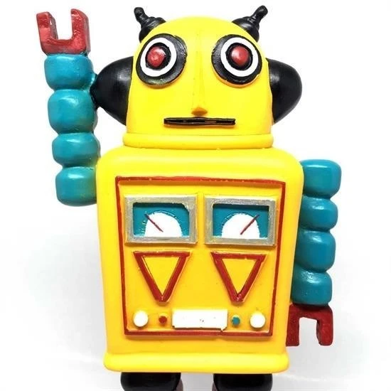 MERGEN STORE Decotown Nostaljik Sevimli Uzaylı Robot Şeklinde Figür Biblo