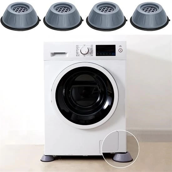 MERGEN STORE Çamaşır Makinesi Sarsıntı Titreşim Ses Önleyici Kaydırmaz Ayak 4lü Set