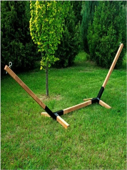 KUZELA  Metal Ayaklı Bahçe Hamak. - 1