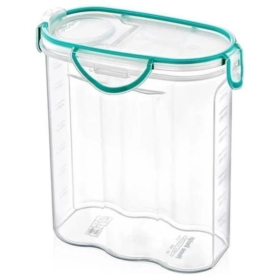 MERGEN STORE Kilitli Kapaklı Contalı Hava,Su Sıvı Geçirmez 2,4 Litre Erzak Saklama Kabı-SA590