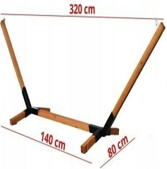 KUZELA  Metal Ayaklı Bahçe Hamak. - 4