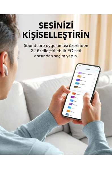 Anker SoundCore K20İ TWS Beyaz Kulak İçi Bluetooth Kulaklık - 6