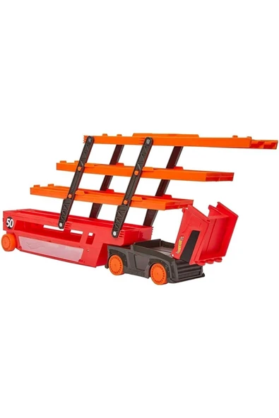 HOT WHEELS Bf Market Ghr48 Mega Tır (Kırmızı-Turuncu) - 2