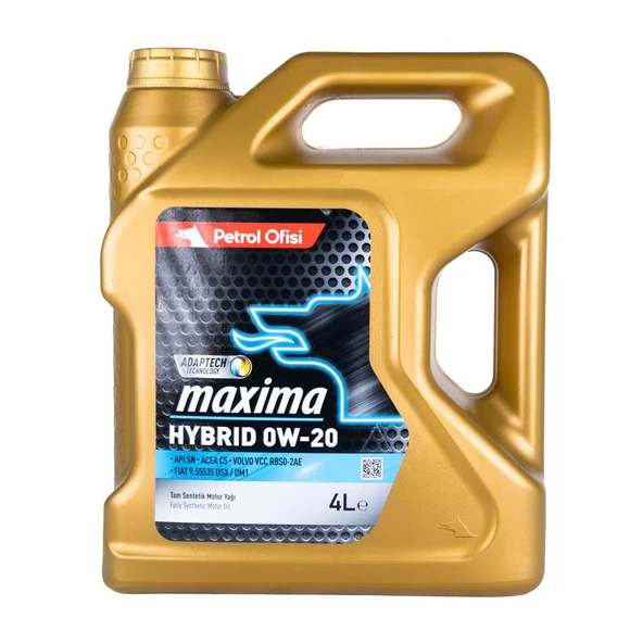 Petrol OfisiMaxima Hybrıd 0w/20 4Lt (Dizel & Benzinli)