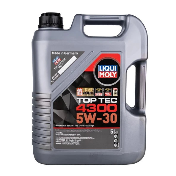 Liqui Moly 5W/30 2324 Top Tec 4300 5Lt  (Dizel & Benzinli)