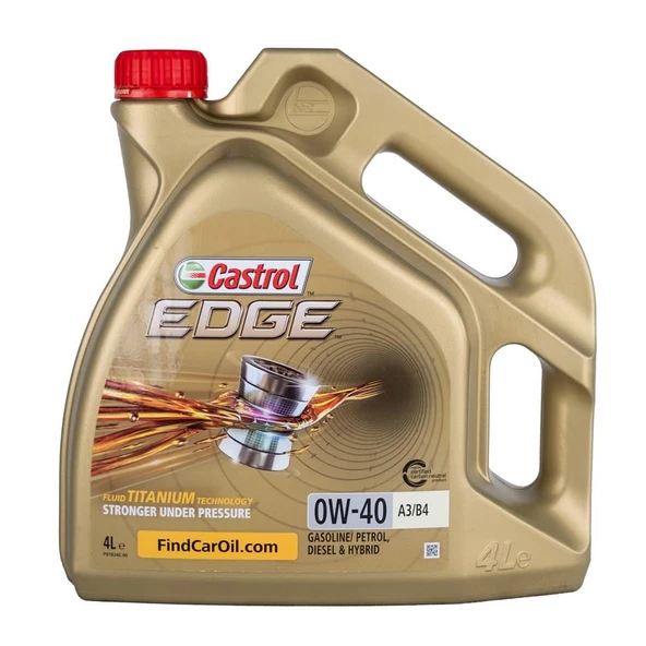 Castrol Edge 0w/40 A3/B4 4Lt (Dizel & Benzinli)