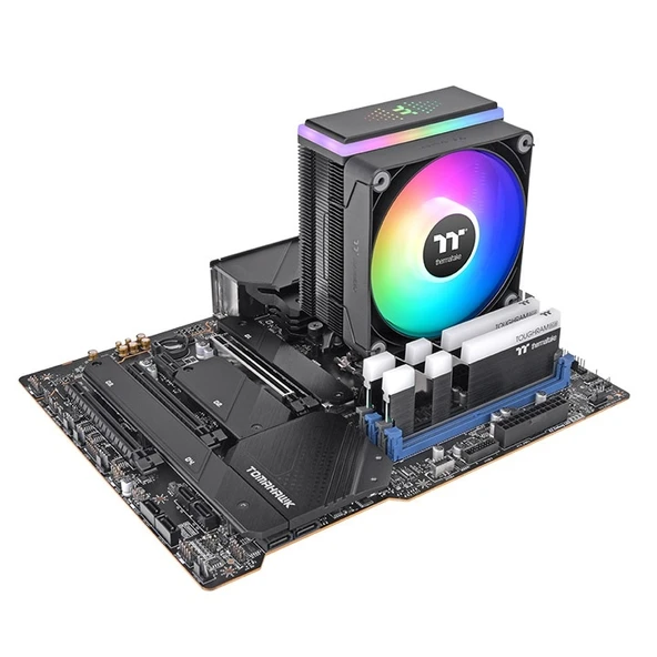 Thermaltake Astria 200 Black 12cm ARGB Fanli, ARGB TT Logo Ledli LGA1700/AM5 Uyumlu Islemci Sogutucu - 5