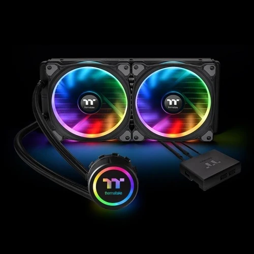 THERMALTAKE  floe riing plus rgb led fanli 280mm tt premium edition sivi sogutma kiti - 2