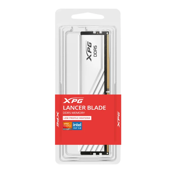 ADATA XPG Lancer Blade Beyaz DDR5-6000Mhz CL48 16GB 1x16GB Single 48-48-48 1.1V