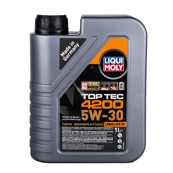 Liqui Moly 5W/30 8972 Top Tec 4200 1Lt  (Dizel & Benzinli)
