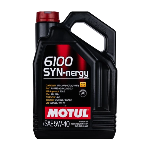 Motul 6100 Synergie+ 5w/40 4 Lt (Dizel & Benzinli)