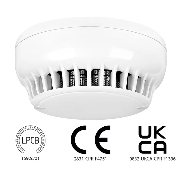 TEKNIM Teknim TFD-4250 Konvansiyonel Optik Duman Isi Dedektörü Taban Hariç, Multisensör, LPCB