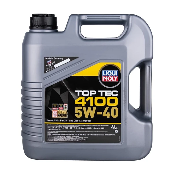 Liqui Moly 5W/40 2195 Top Tec 4100 4Lt  (Dizel & Benzinli) ürün görseli