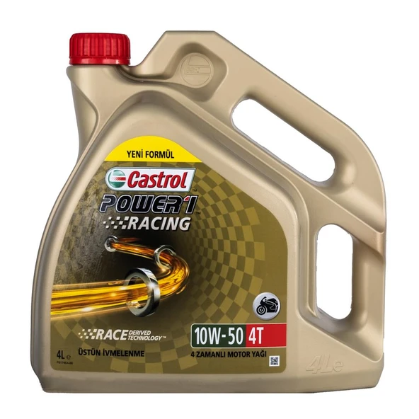 Castrol Power1 Racing 4T 10w/50 4Lt (Dizel & Benzinli)