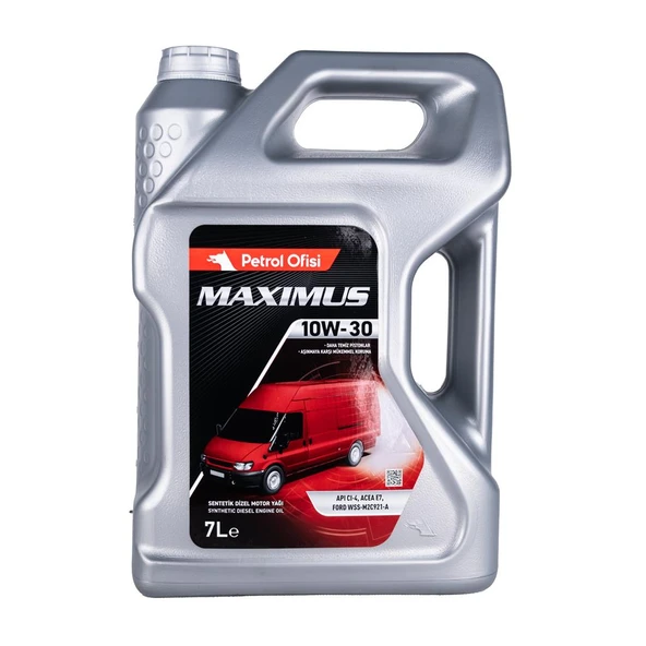 Petrol Ofisi Maximus Dizel 10W/30 7Lt (Dizel & Benzinli)