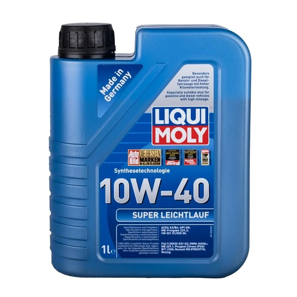 Liqui Moly 10W/40 9503 Super Leichtlauf 1Lt (Dizel & Benzinli) ürün görseli