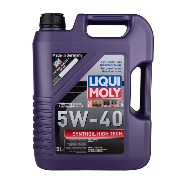 Liqui Moly 5W/40 1856 Synthoil High Tech 5Lt  (Dizel & Benzinli)