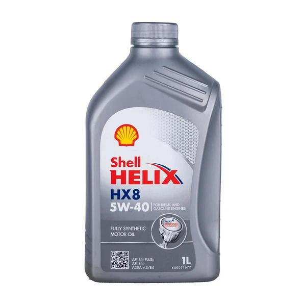 Shell 5W/40 Hx 8 1Lt (Dizel & Benzinli)