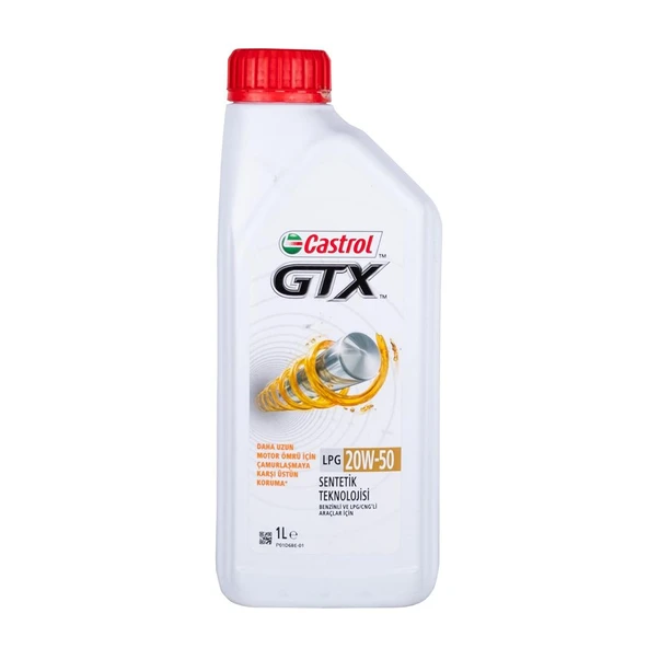 Castrol Gtx Lpg 20w/50 1Lt  (Dizel & Benzinli)