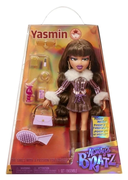 Bratz Alwayz Yasmin Fashion Bebek 10 Aksesuar ve Posterler