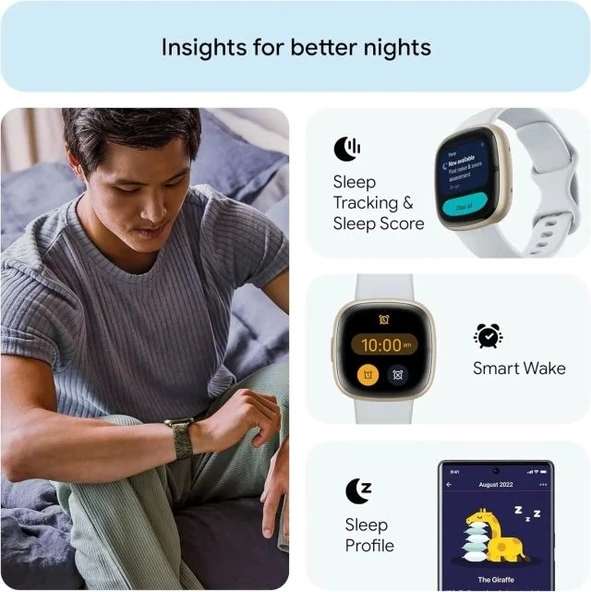 Fitbit Sense 2 Gelişmiş Sağlık ve Fitness Akıllı Saati - 4