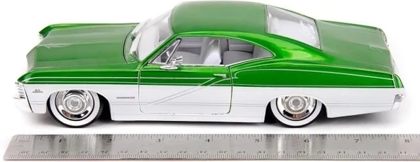 Jada Toys Big Time Muscle 1:24 1967 Chevrolet Impala SS Döküm Araba - 6