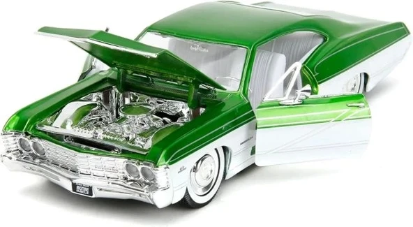 Jada Toys Big Time Muscle 1:24 1967 Chevrolet Impala SS Döküm Araba - 5