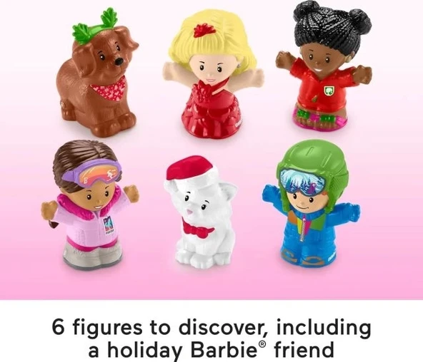 Fisher-Price Küçük İnsanlar Barbie Bebek Oyuncak Advent Takvimi Oyun Seti - 6
