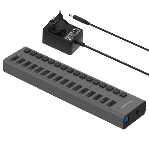 SABRENT Çok Bağlantı Noktalı USB 3.0 ve Şarj Hub (HB-U930) - 7