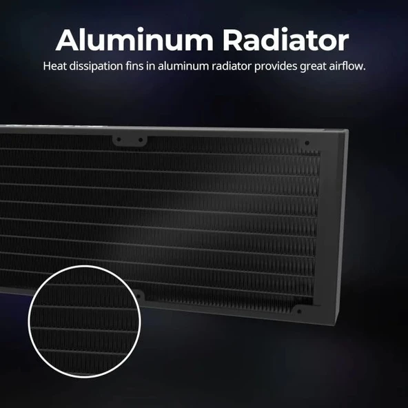 Zalman RESERATOR5-Z36-WH Lıquıd Cooler 360MM Sıvı Sogutma Islemcı - 5