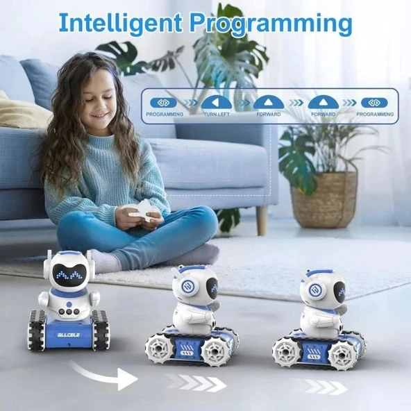 ALLCELE Müzikli ve LED'li Uzaktan Kumandalı Robot - 4