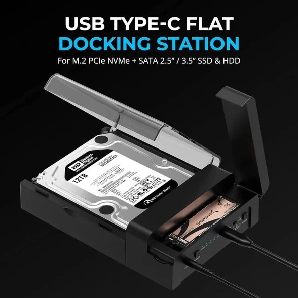 SABRENT USB 3.0 - SATA Harici Sabit Sürücü Lay-Flat Bağlantı İstasyonu - 2