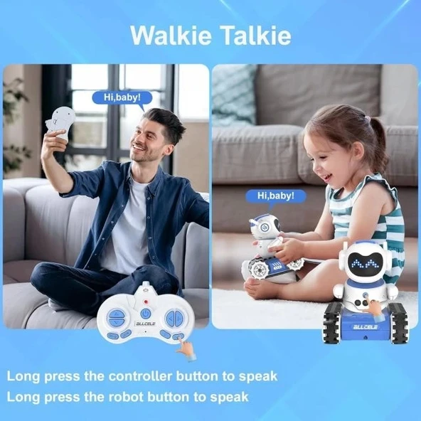 ALLCELE Müzikli ve LED'li Uzaktan Kumandalı Robot - 5